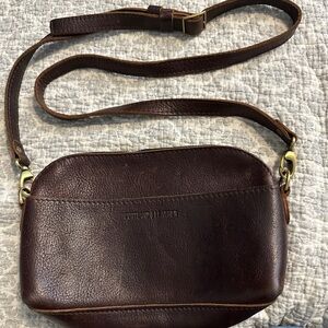 Portland Leather Eclipse Crossbody Purse Coldbrew